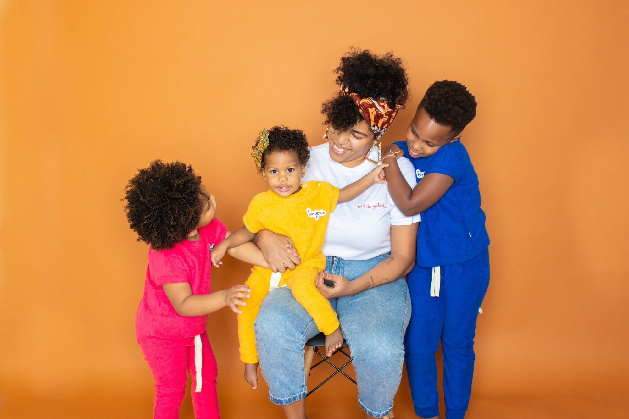 Maree, mãe da Ana Helena 7 anos, Areta 3 anos e Amara 1 ano. - Studio Pipoca