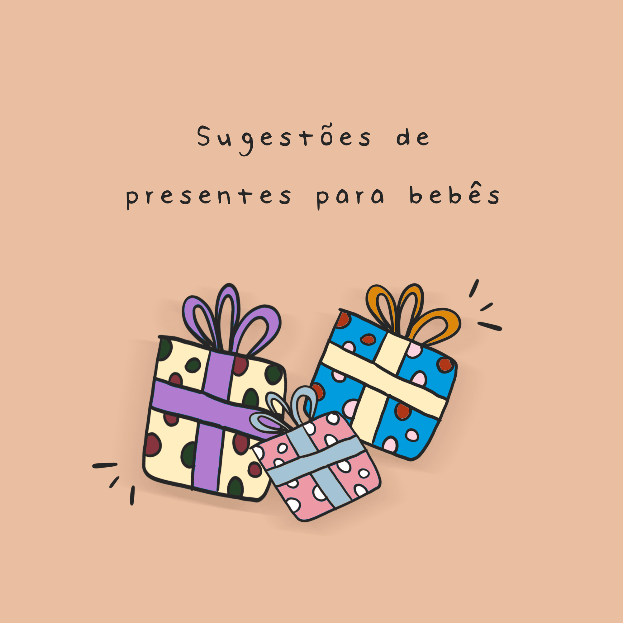 Sugestões de presentes para bebês - Studio Pipoca