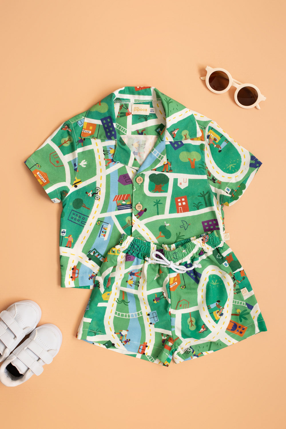 Bermuda Infantil Là Na Minha Cidade