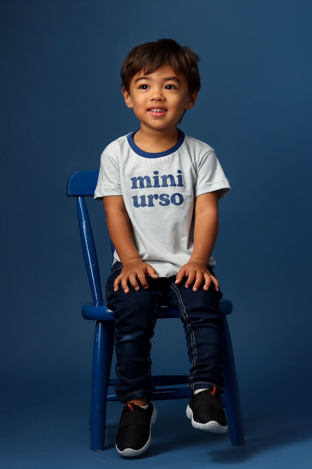 Camiseta Infantil Cinza "mini urso"