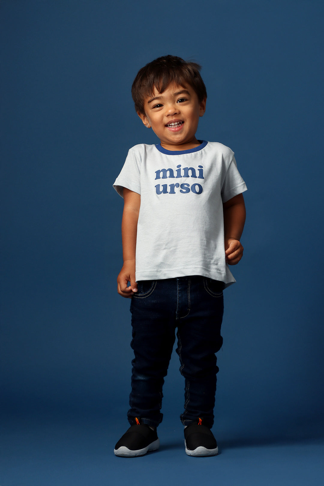 Camiseta Infantil Cinza "mini urso"