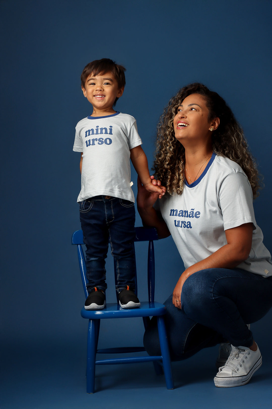 Camiseta Infantil Cinza "mini urso"