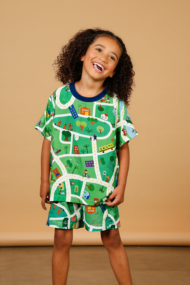 Camiseta Infantil Là Na Minha Cidade