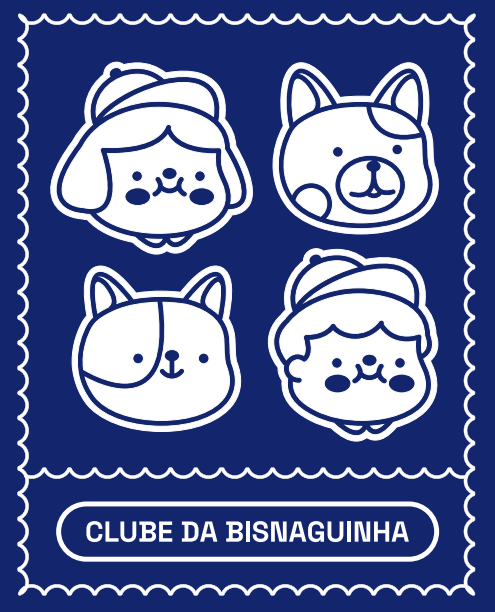 Macaquinho Bebê Azul Marinho "Clube da Bisnaguinha"