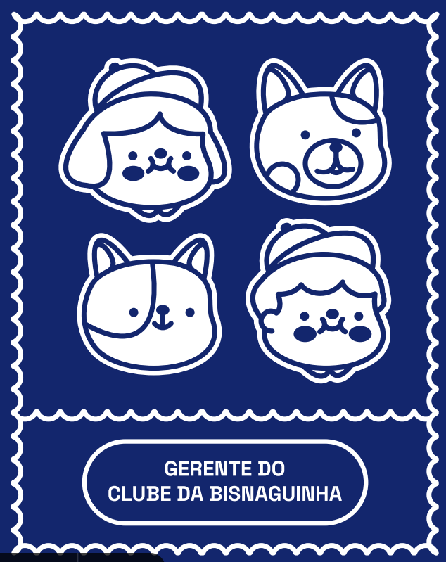 Camiseta Feminina Azul Marinho "Gerente do Clube da Bisnaguinha"