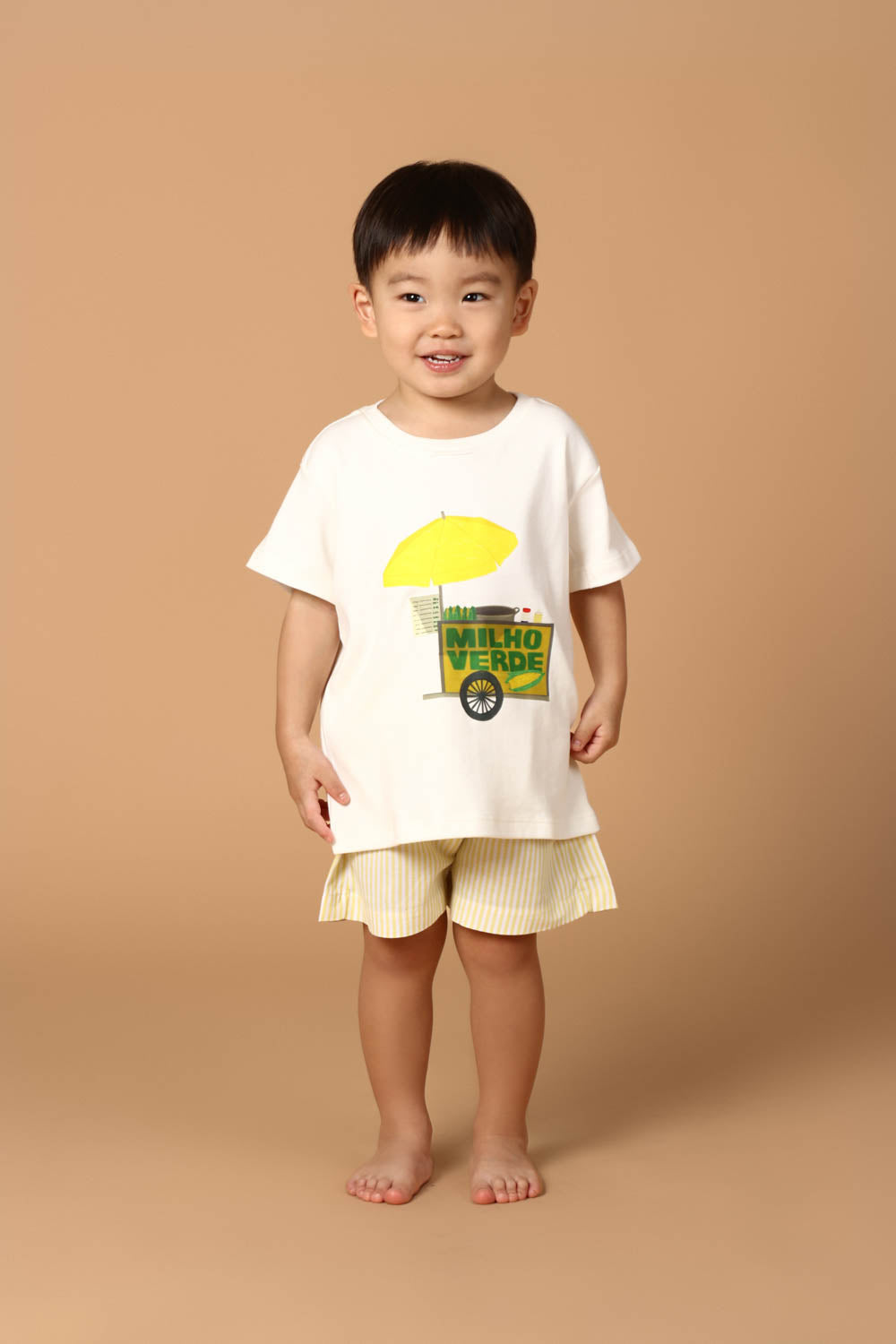 Conjunto Infantil Carrinho de Milho Amarelo