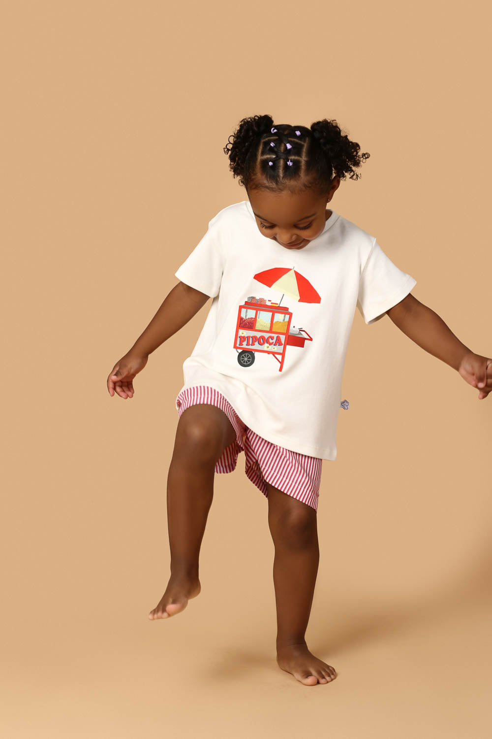 Conjunto Infantil Carrinho de Pipoca Vermelho