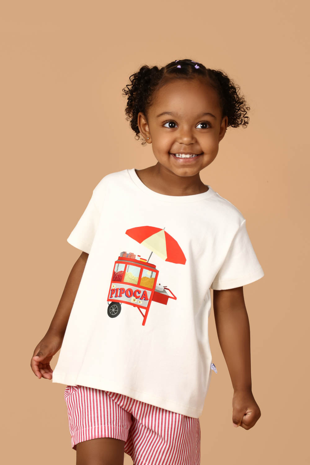 Conjunto Infantil Carrinho de Pipoca Vermelho