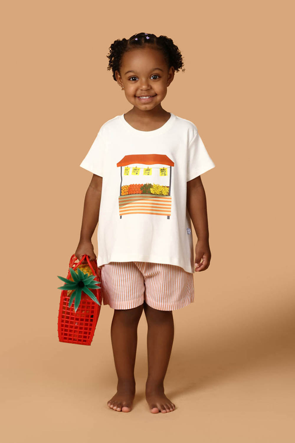 Conjunto Infantil Barraca de Frutas Laranja