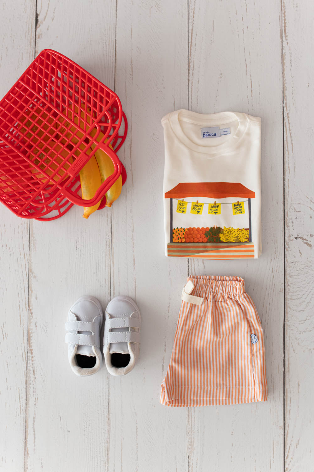 Conjunto Infantil Barraca de Frutas Laranja