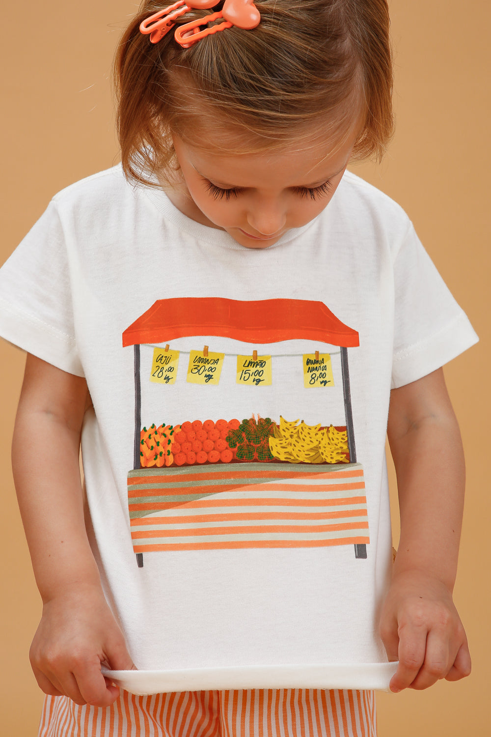 Conjunto Infantil Barraca de Frutas Laranja