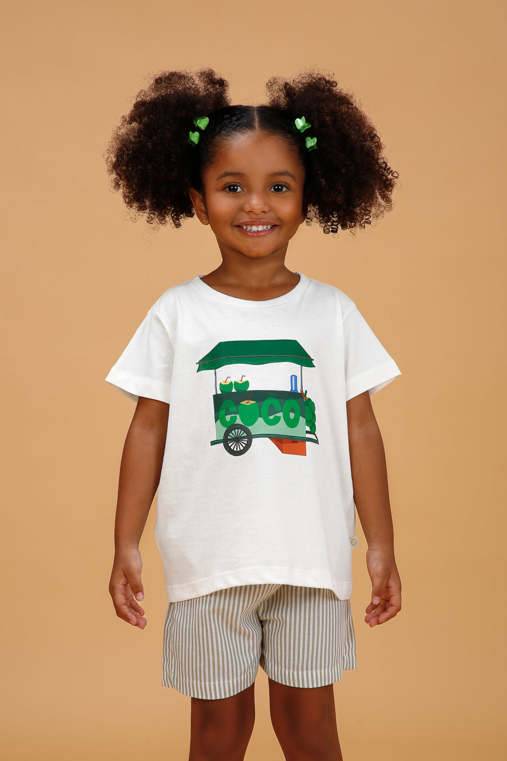 Conjunto Infantil Carrinho de Coco Verde