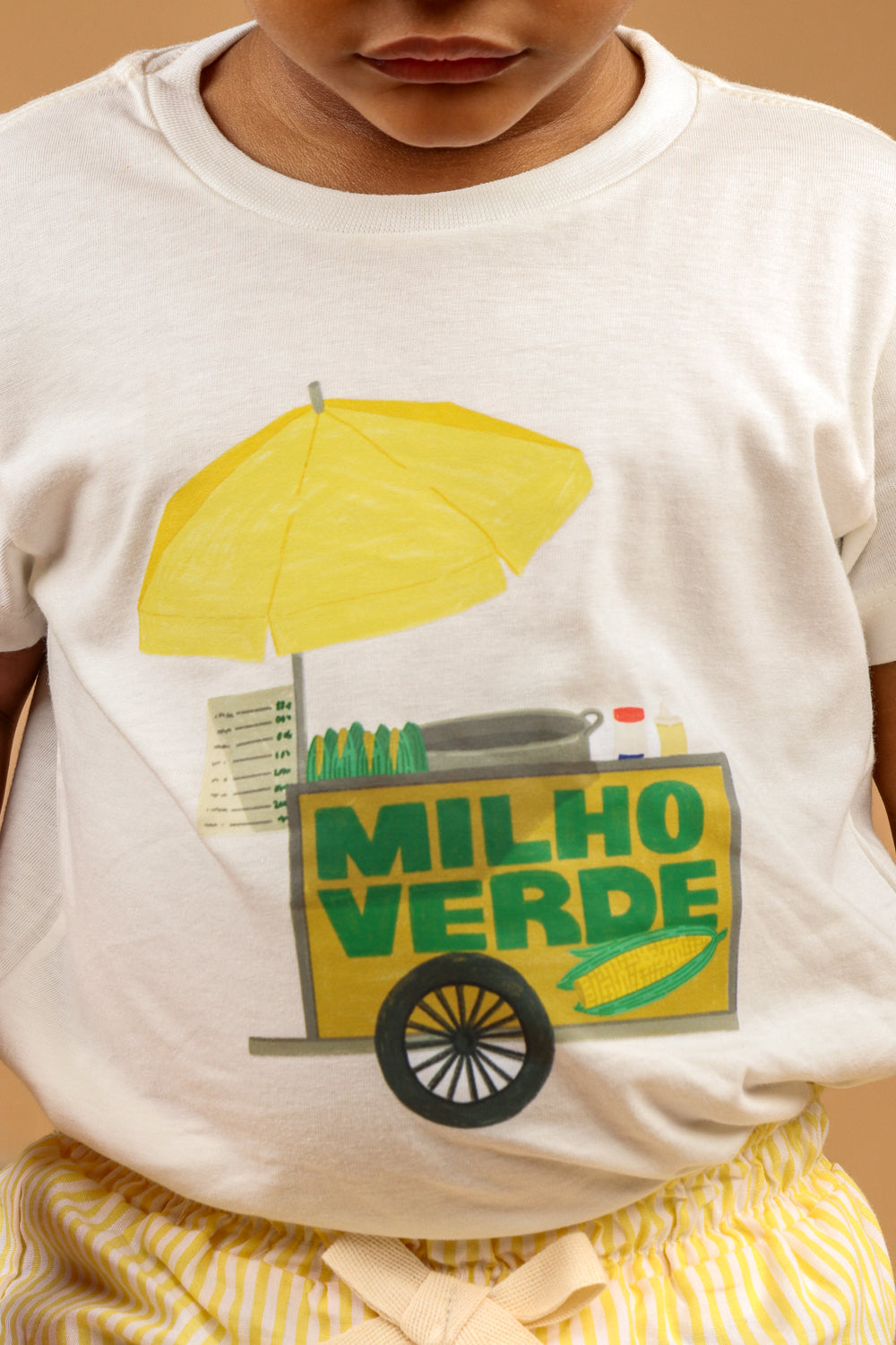 Conjunto Infantil Carrinho de Milho Amarelo