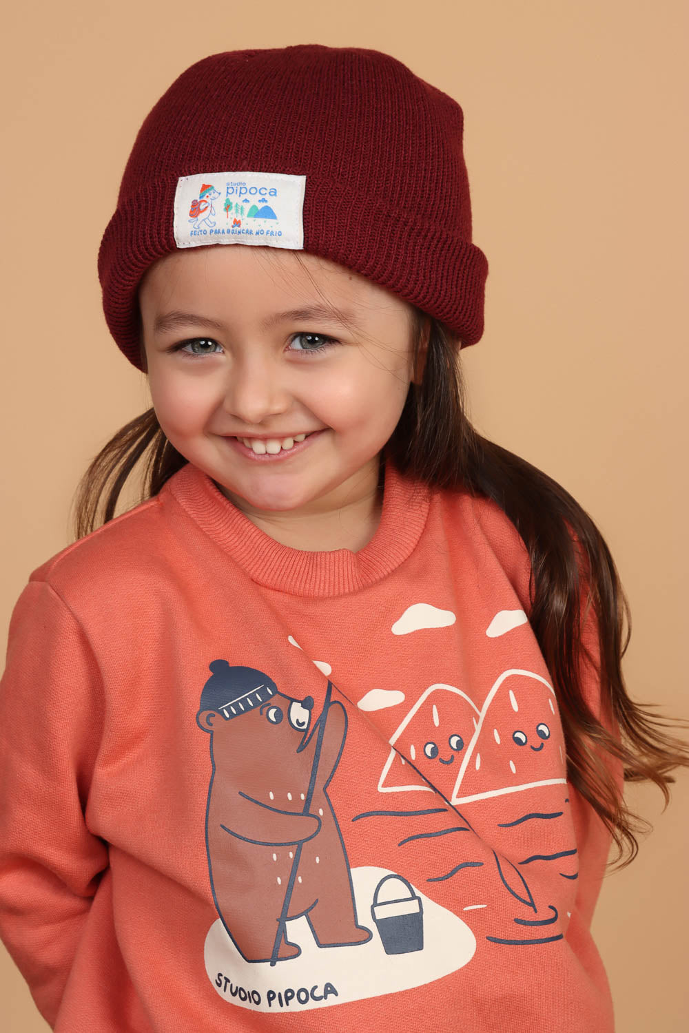 Gorro Marinheiro Bebê Vinho