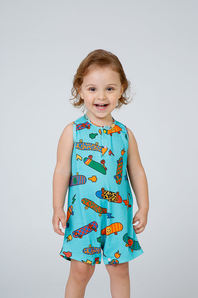 Macaquinho Bebê Segunda Chance Skate