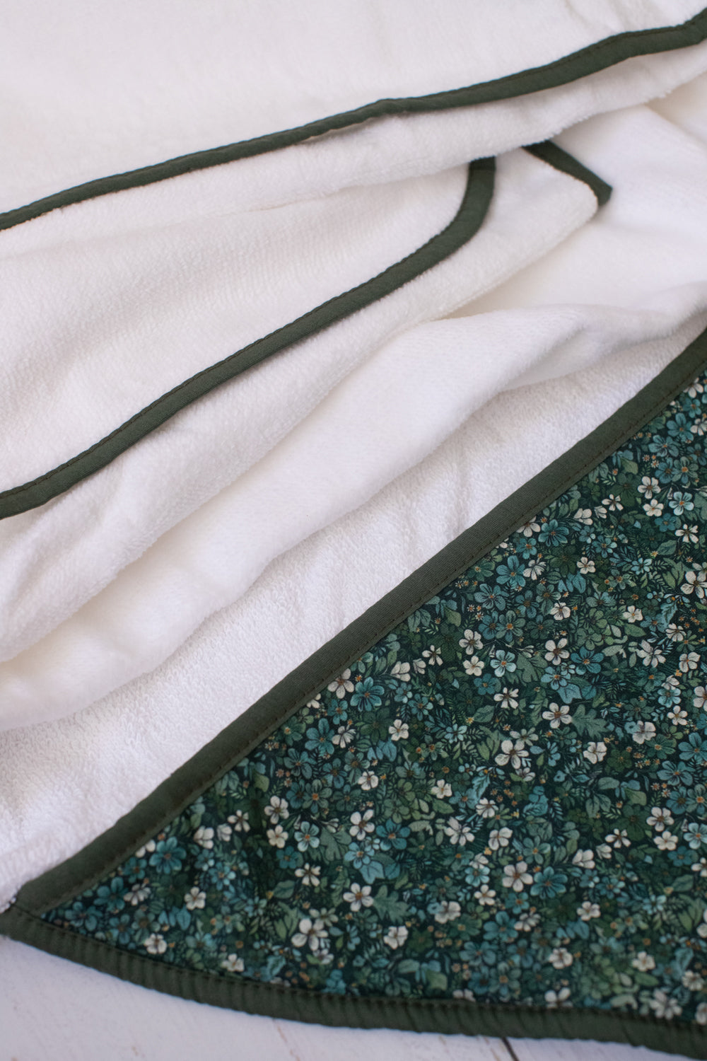 Toalha de Banho Infantil Com Capuz Verde