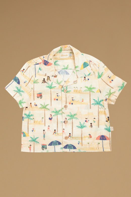 Camisa Bebê Praia no Rio Camisa Studio Pipoca