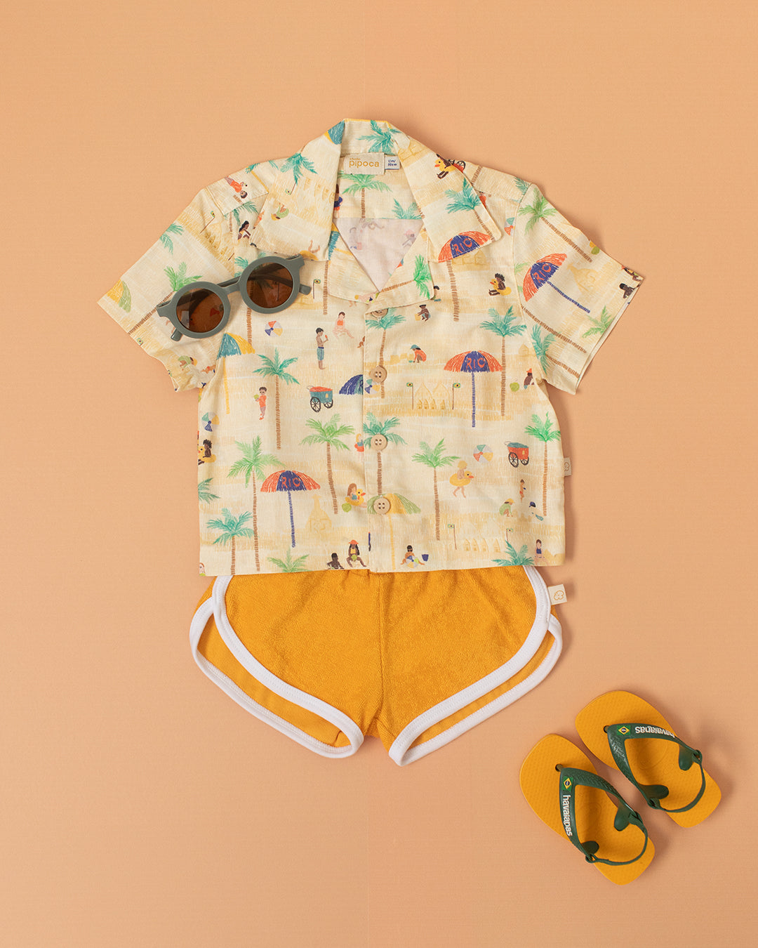 Camisa Bebê Praia no Rio