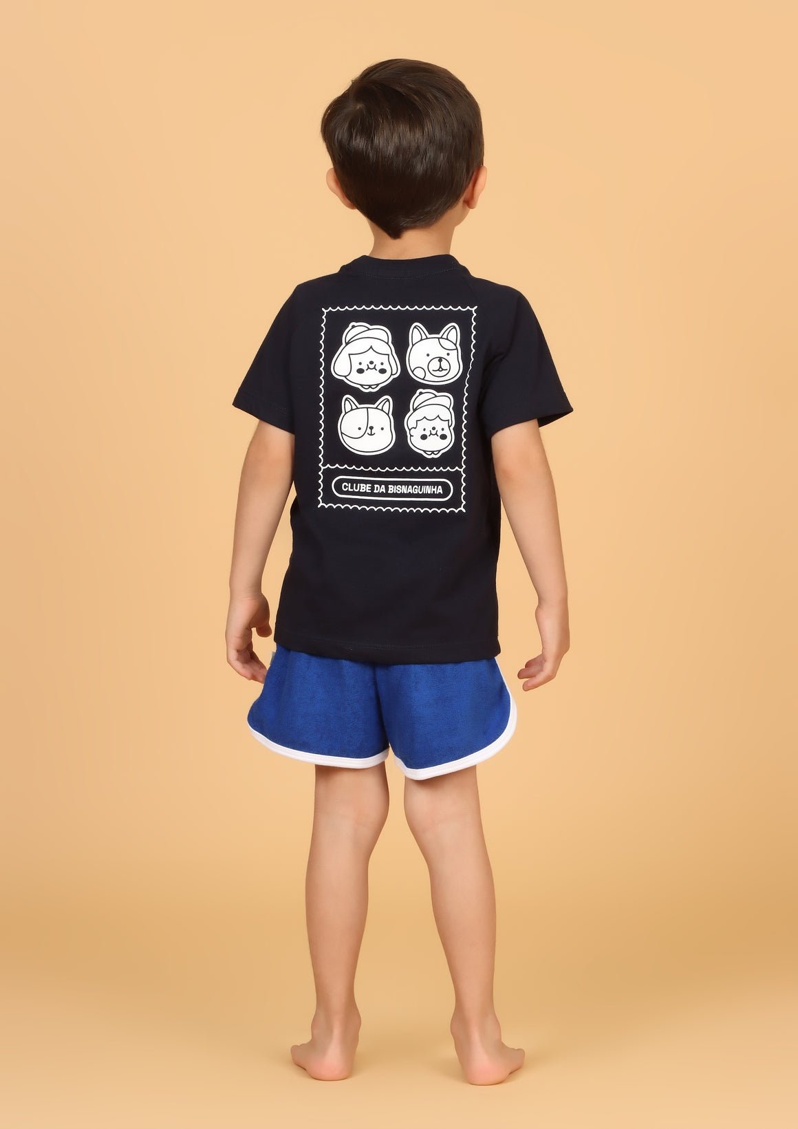 Camiseta Infantil Azul Marinho "Clube da Bisnaguinha" Camiseta Studio Pipoca