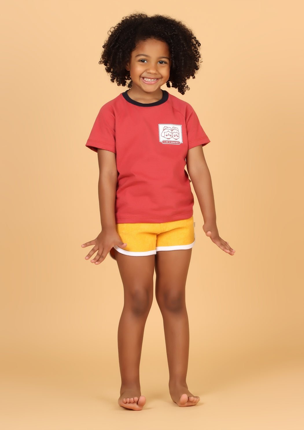 Camiseta Infantil Goiaba "Clube da Bisnaguinha" Camiseta Studio Pipoca