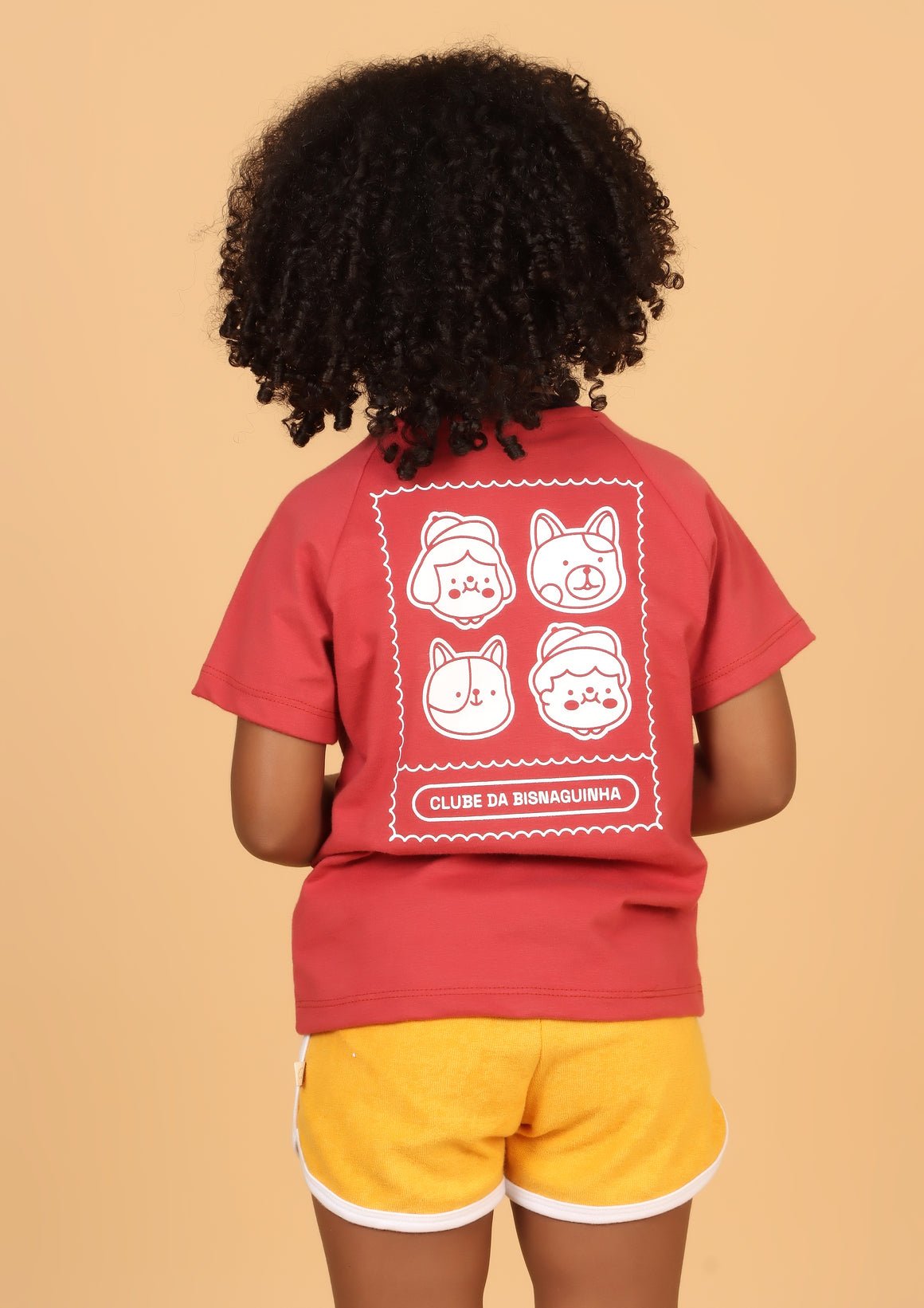 Camiseta Infantil Goiaba "Clube da Bisnaguinha" Camiseta Studio Pipoca