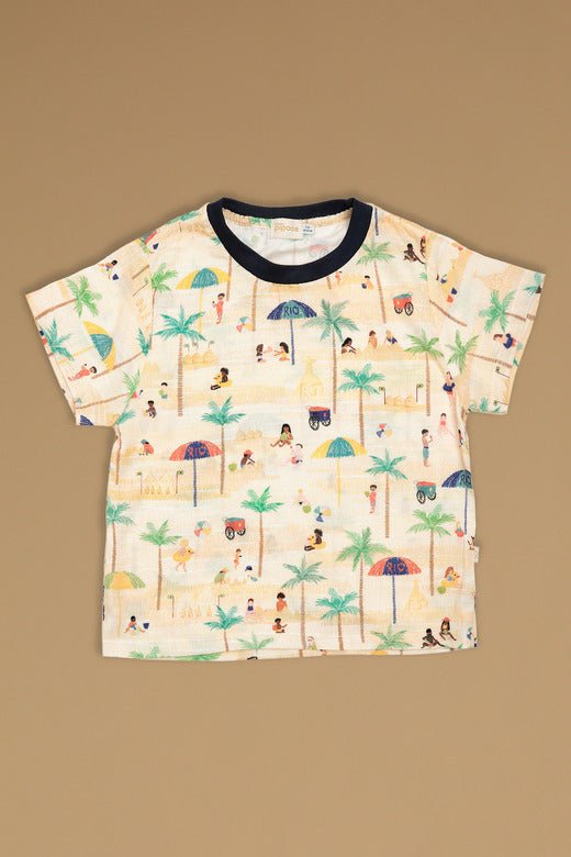 Camiseta Infantil Praia no Rio Camiseta Studio Pipoca