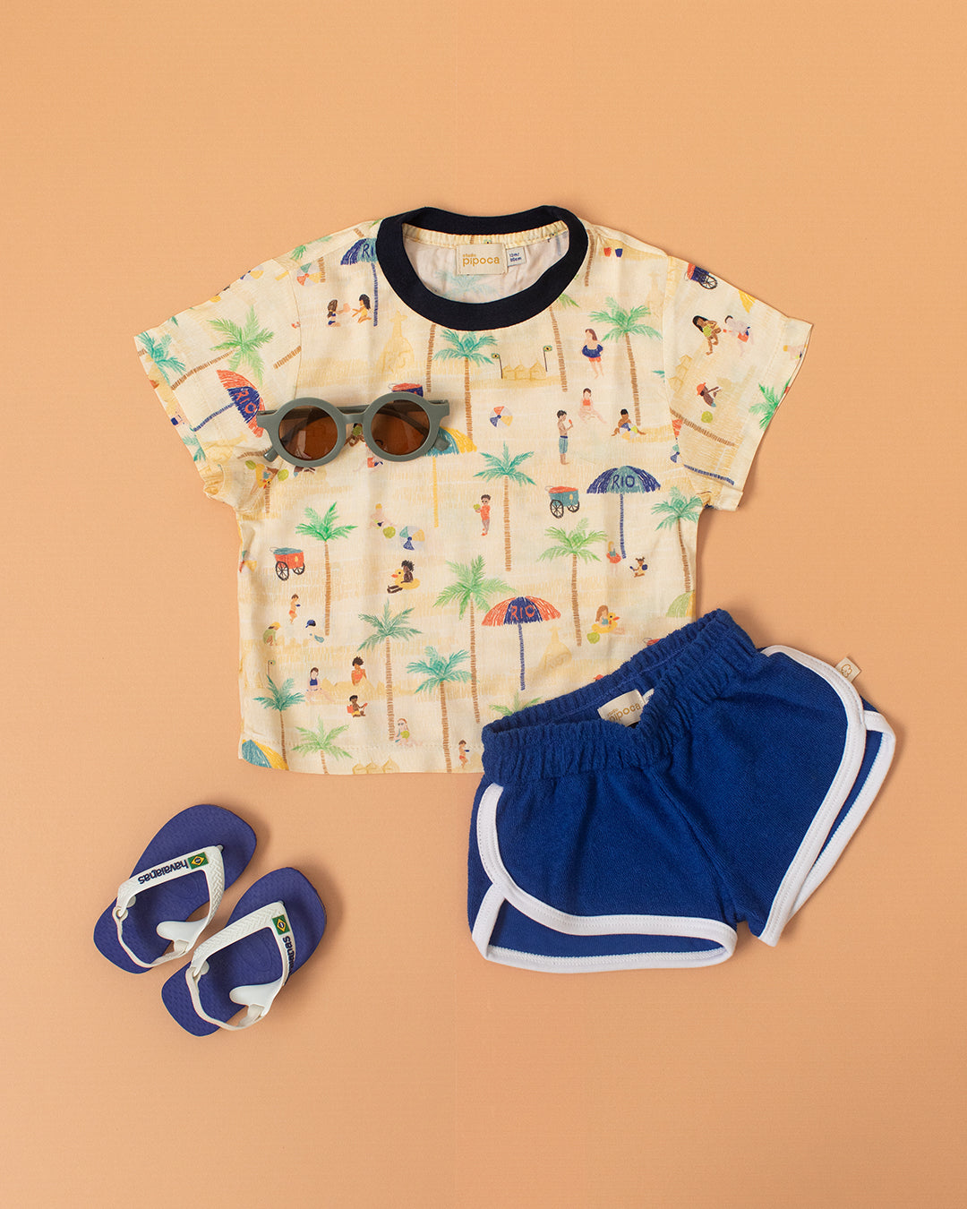 Camiseta Infantil Praia no Rio