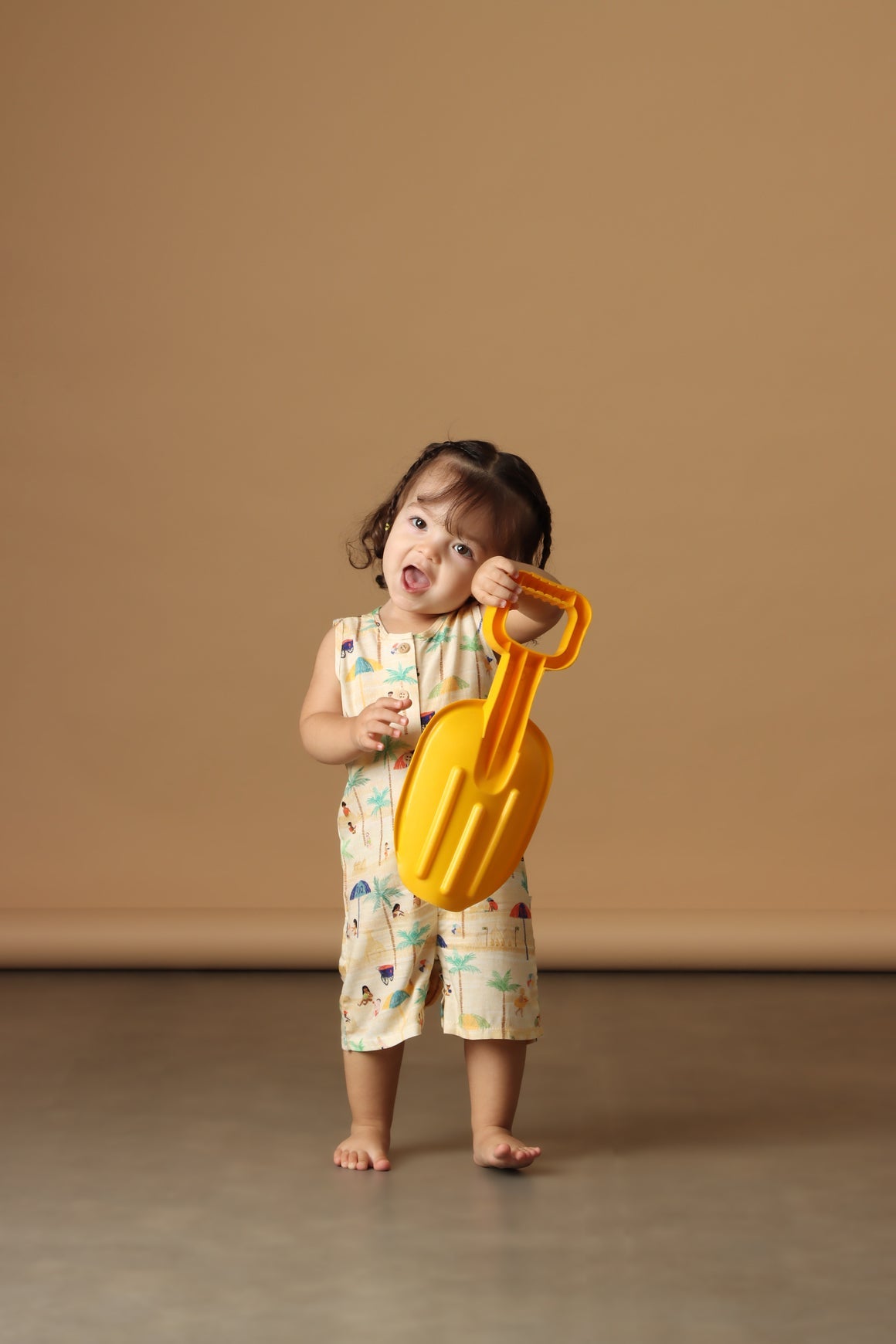 Jardineira Bebê Praia no Rio Vestido Studio Pipoca