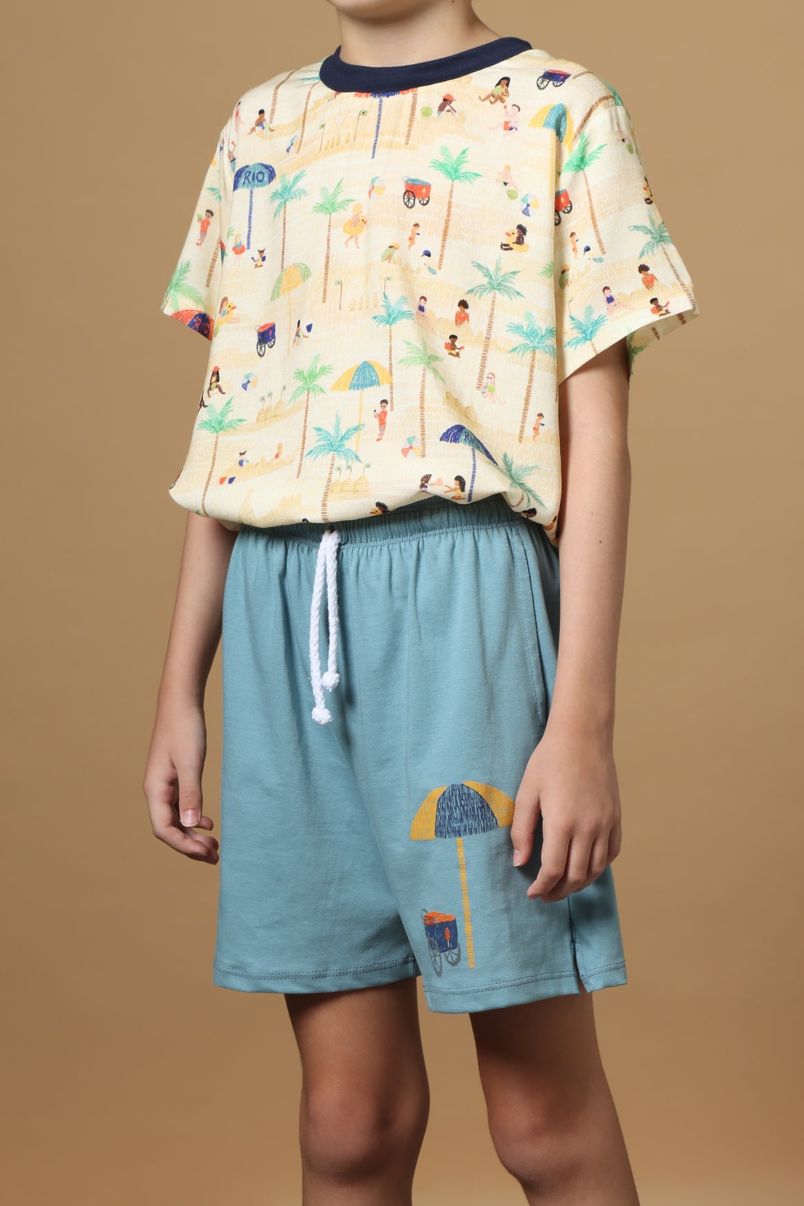 Bermuda Infantil Praia no Rio Short Studio Pipoca