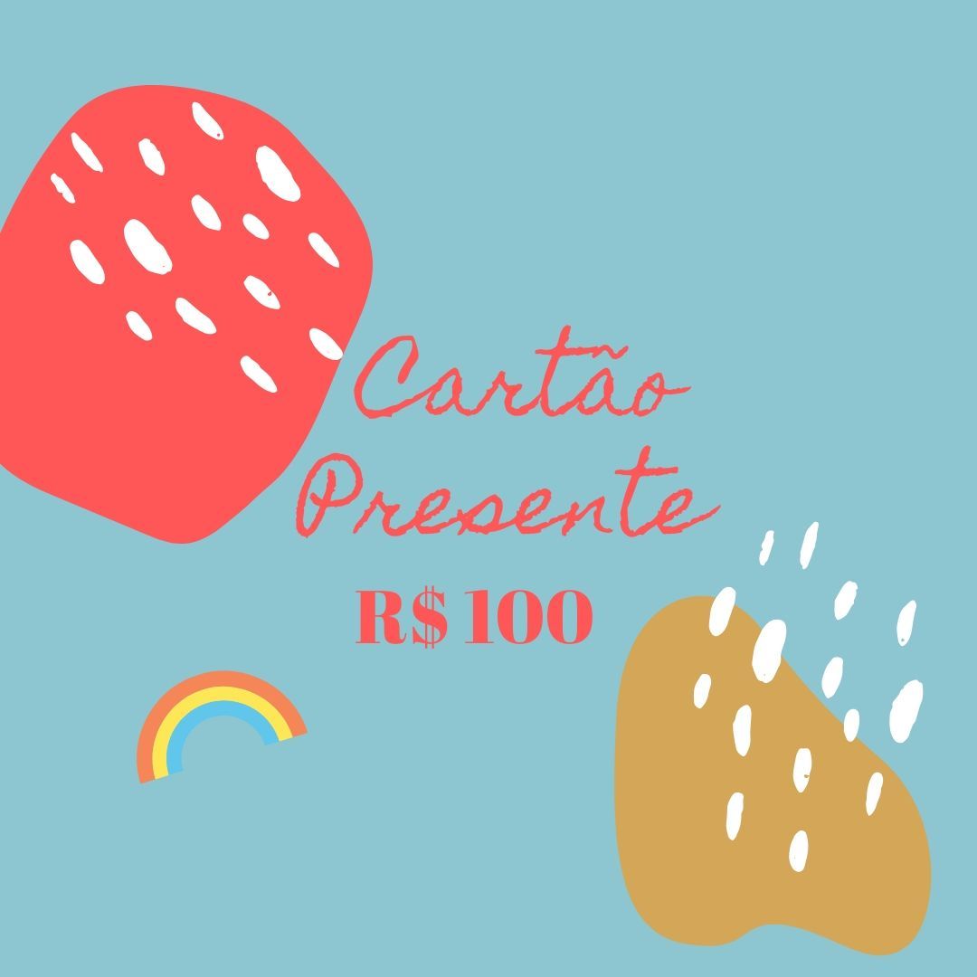 Cartão Presente - R$ 100 Cartão-presente Studio Pipoca