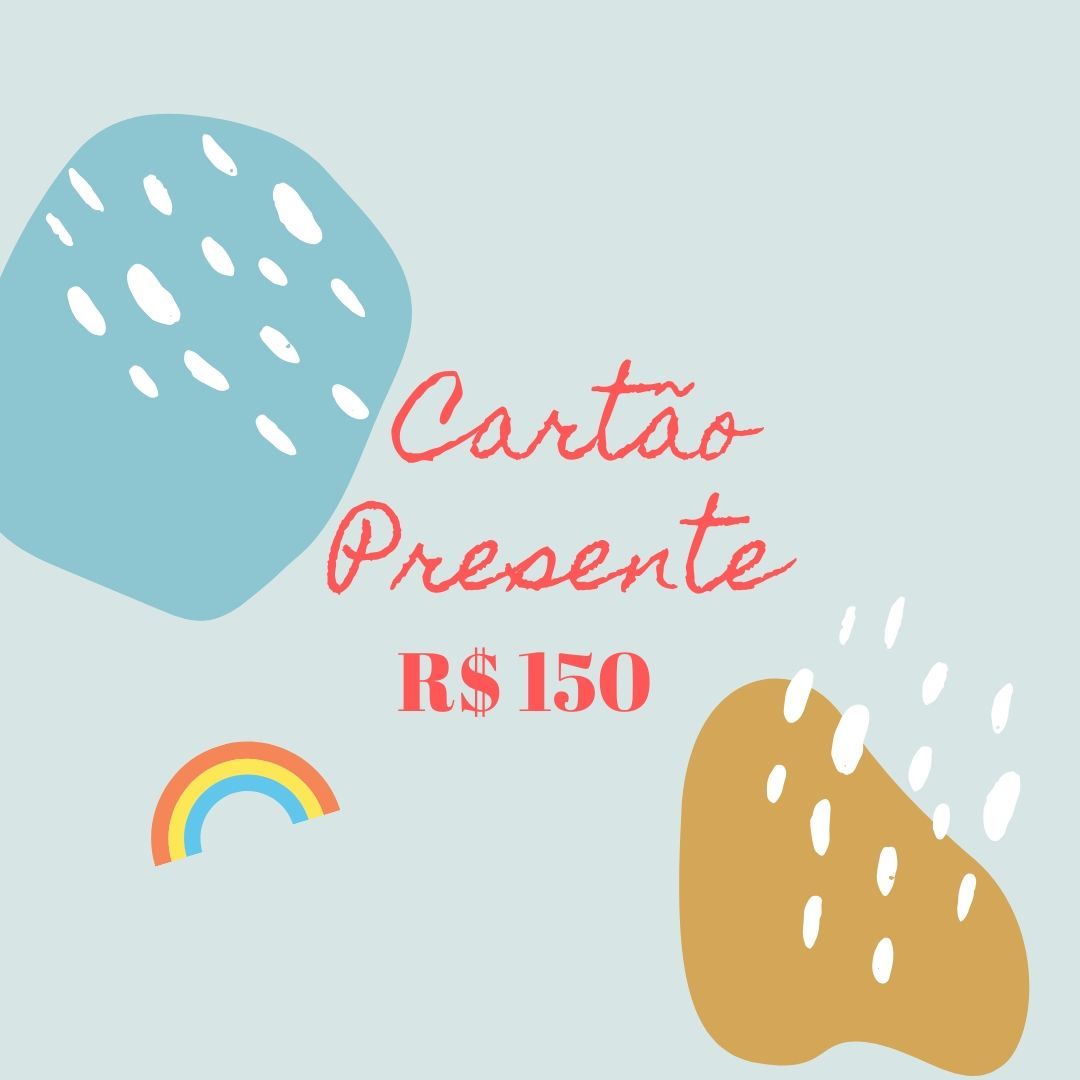 Cartão Presente - R$ 150 Cartão-presente Studio Pipoca