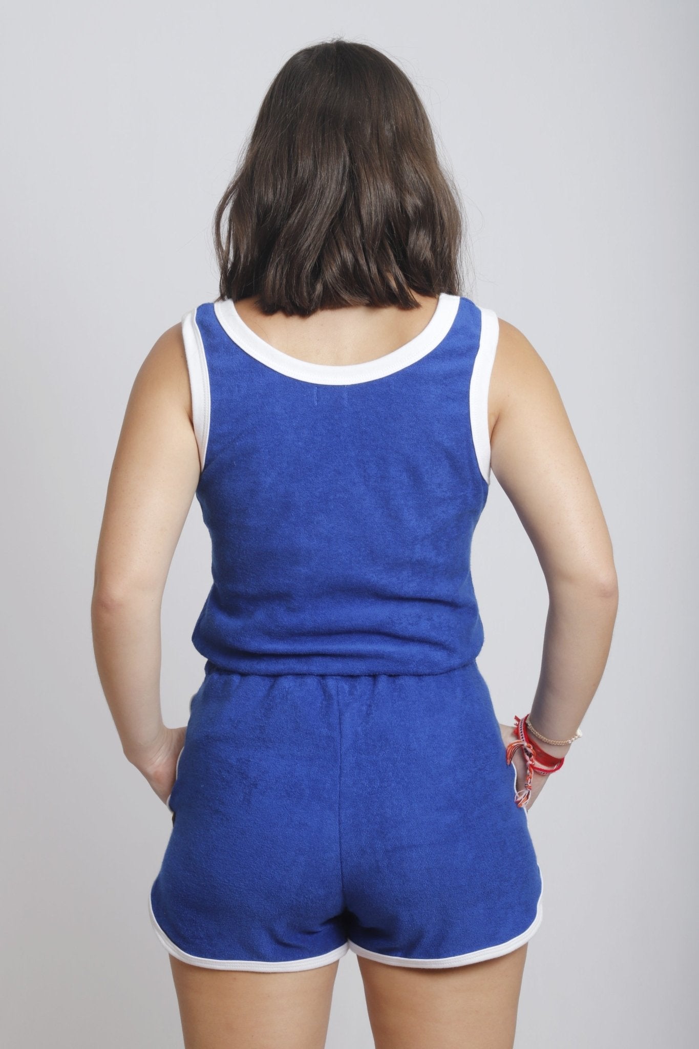 Short Adulto Atoalhado Azul Short Studio Pipoca