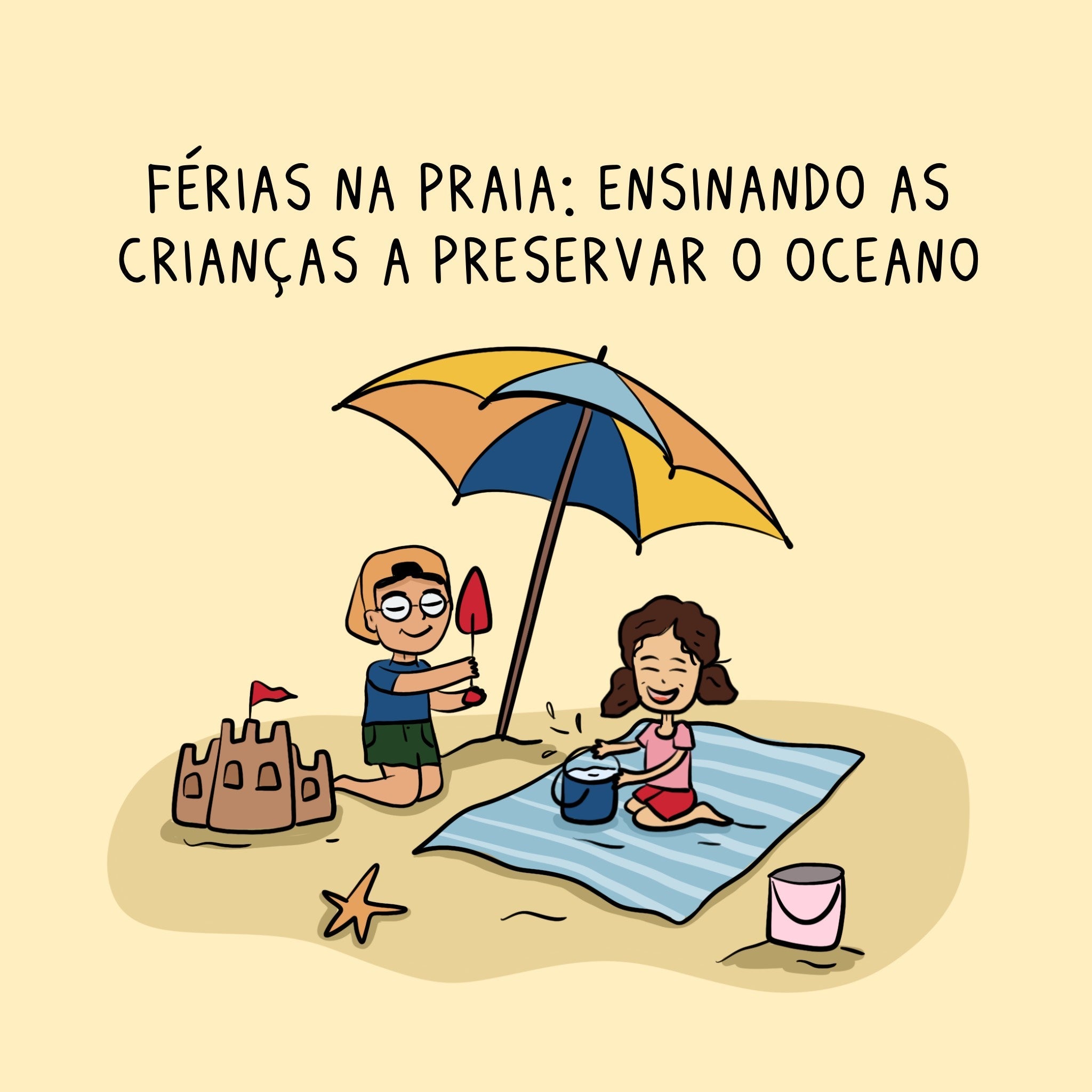 Férias na praia: ensinando as crianças a preservar o oceano - Studio Pipoca