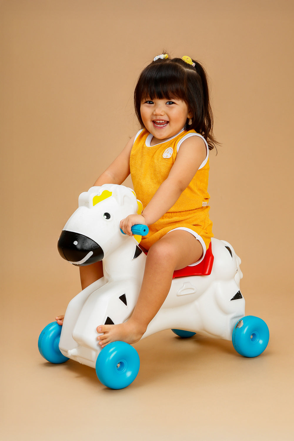 Body Regata Bebê Atoalhado Mostarda