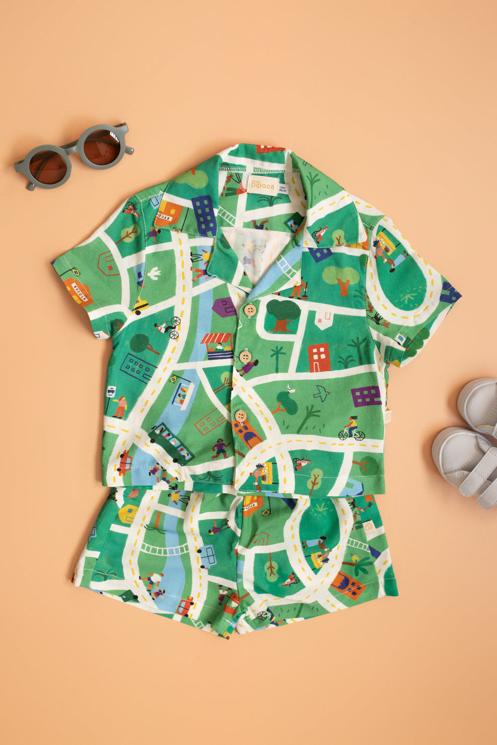 Camisa Infantil Là Na Minha Cidade