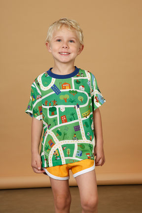 Camiseta Infantil Là Na Minha Cidade