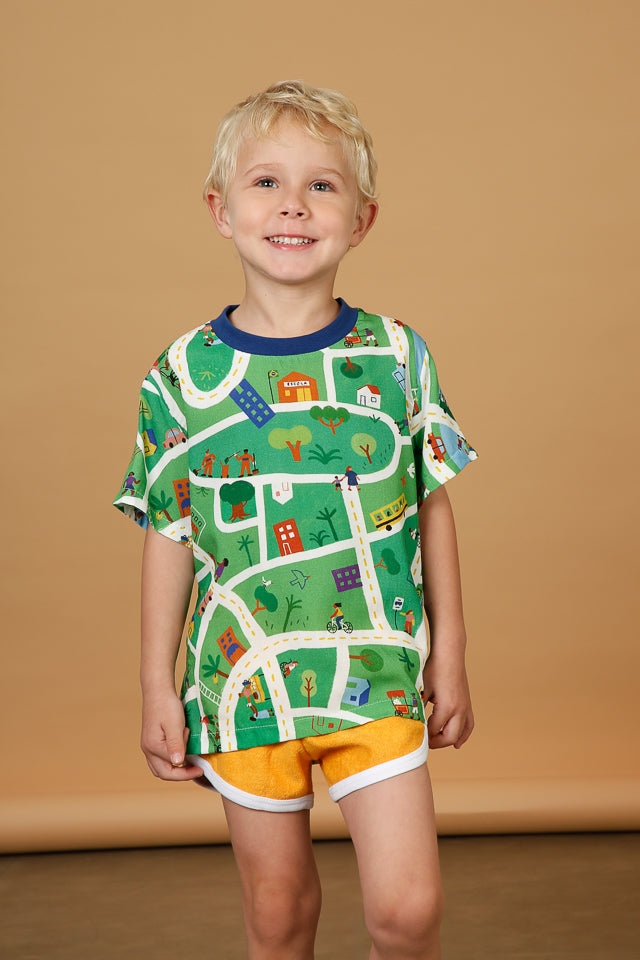 Camiseta Infantil Là Na Minha Cidade