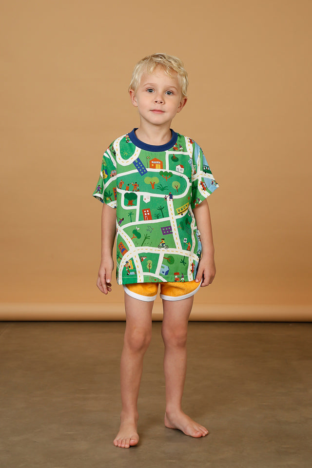 Camiseta Infantil Là Na Minha Cidade