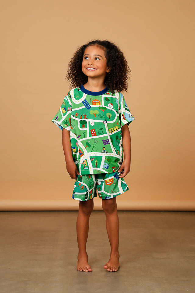 Camiseta Infantil Là Na Minha Cidade