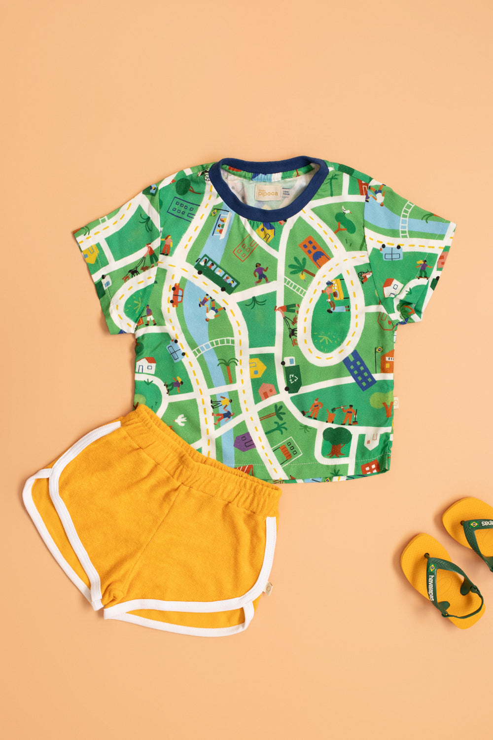 Camiseta Infantil Là Na Minha Cidade