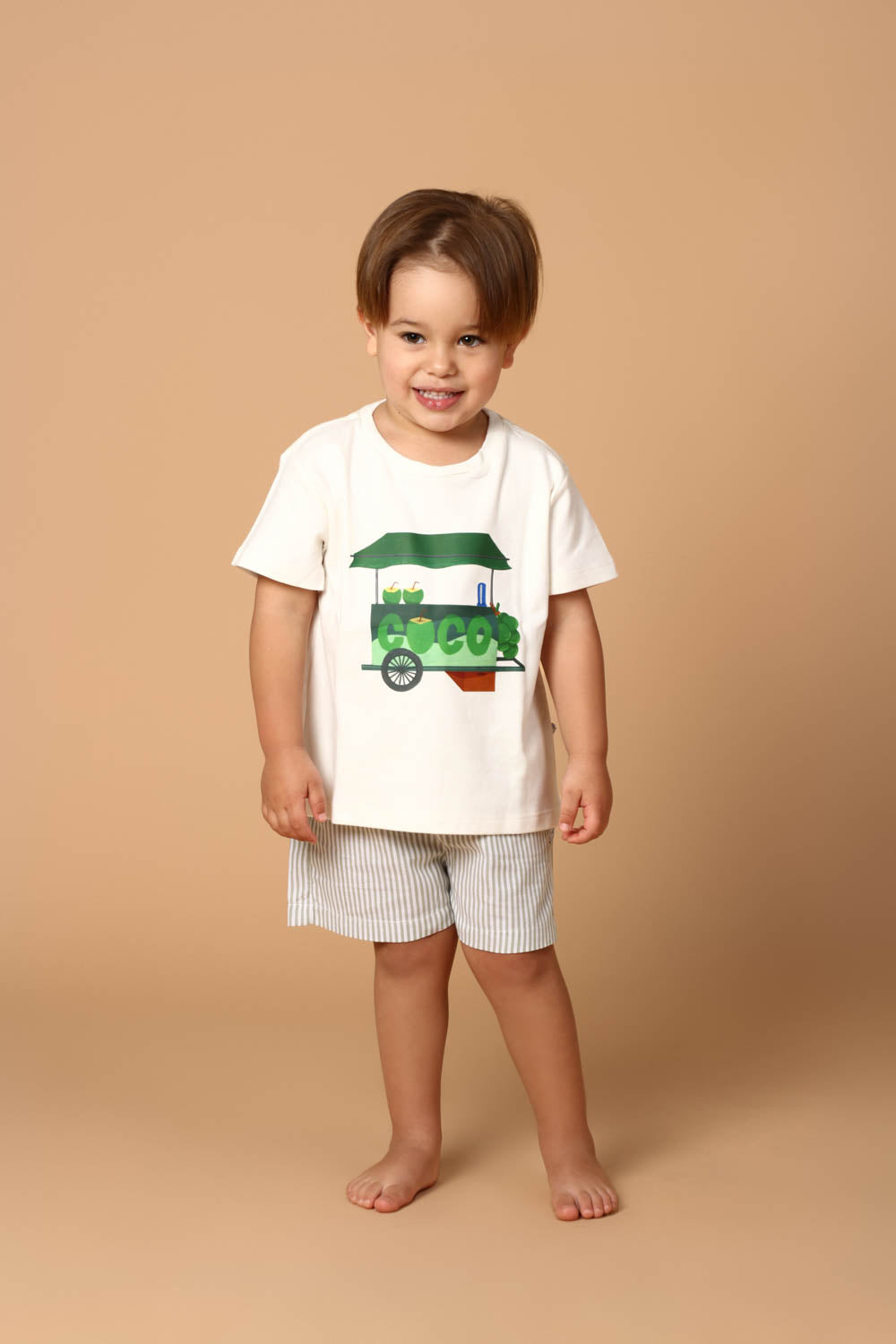 Conjunto Infantil Carrinho de Coco Verde