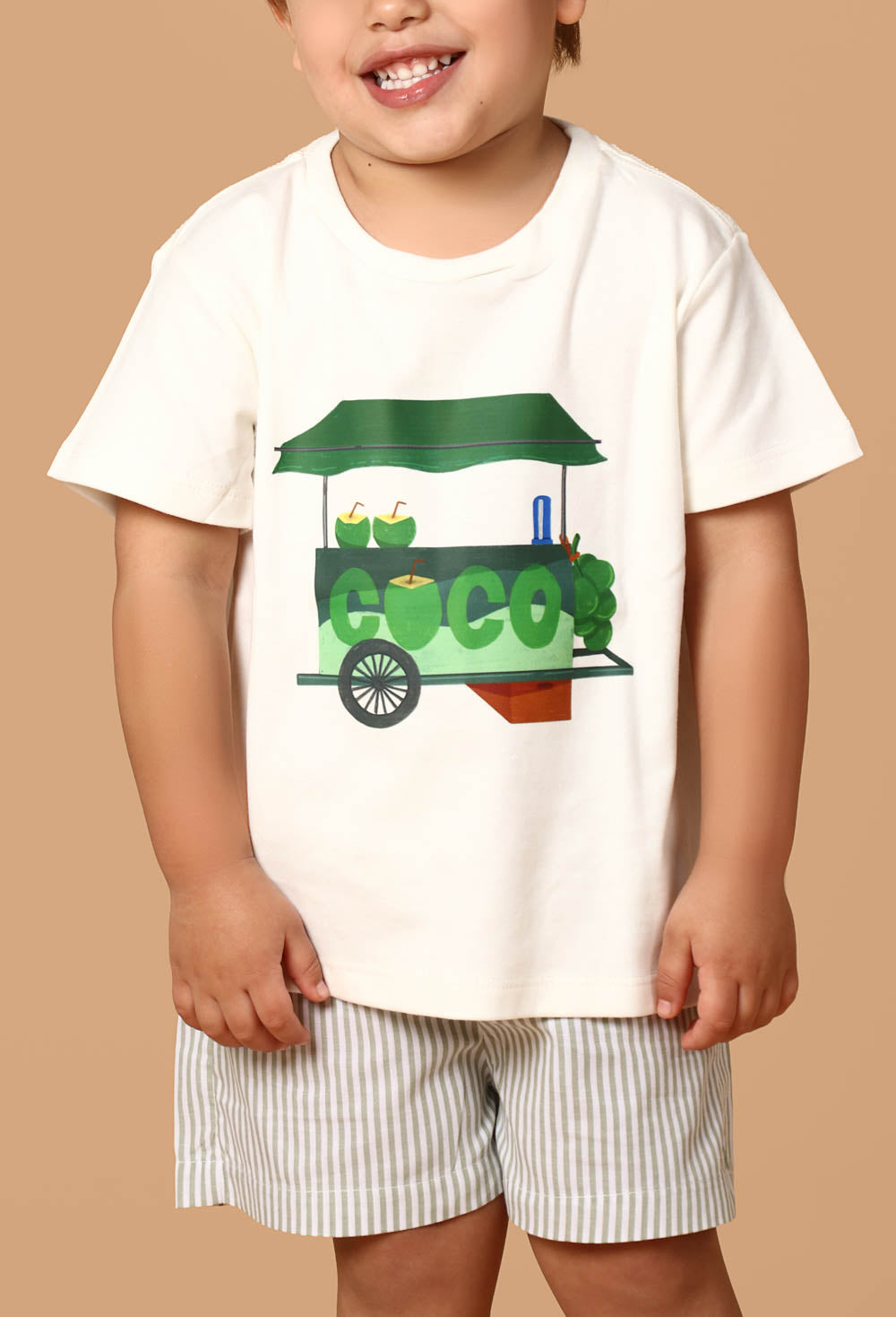 Conjunto Infantil Carrinho de Coco Verde