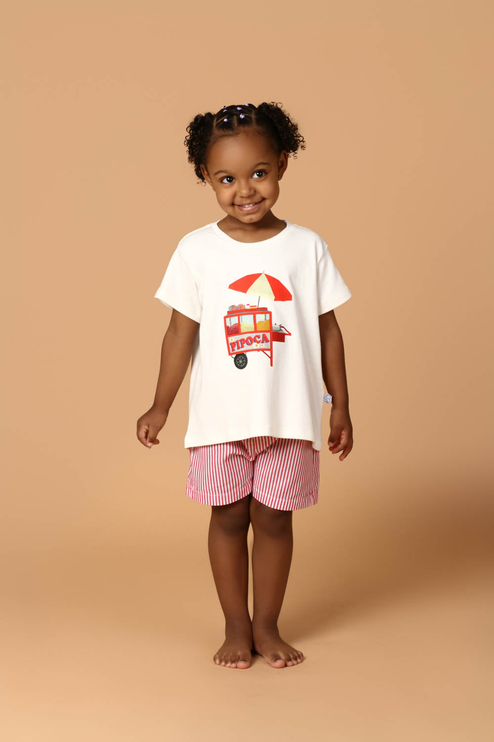 Conjunto Infantil Carrinho de Pipoca Vermelho