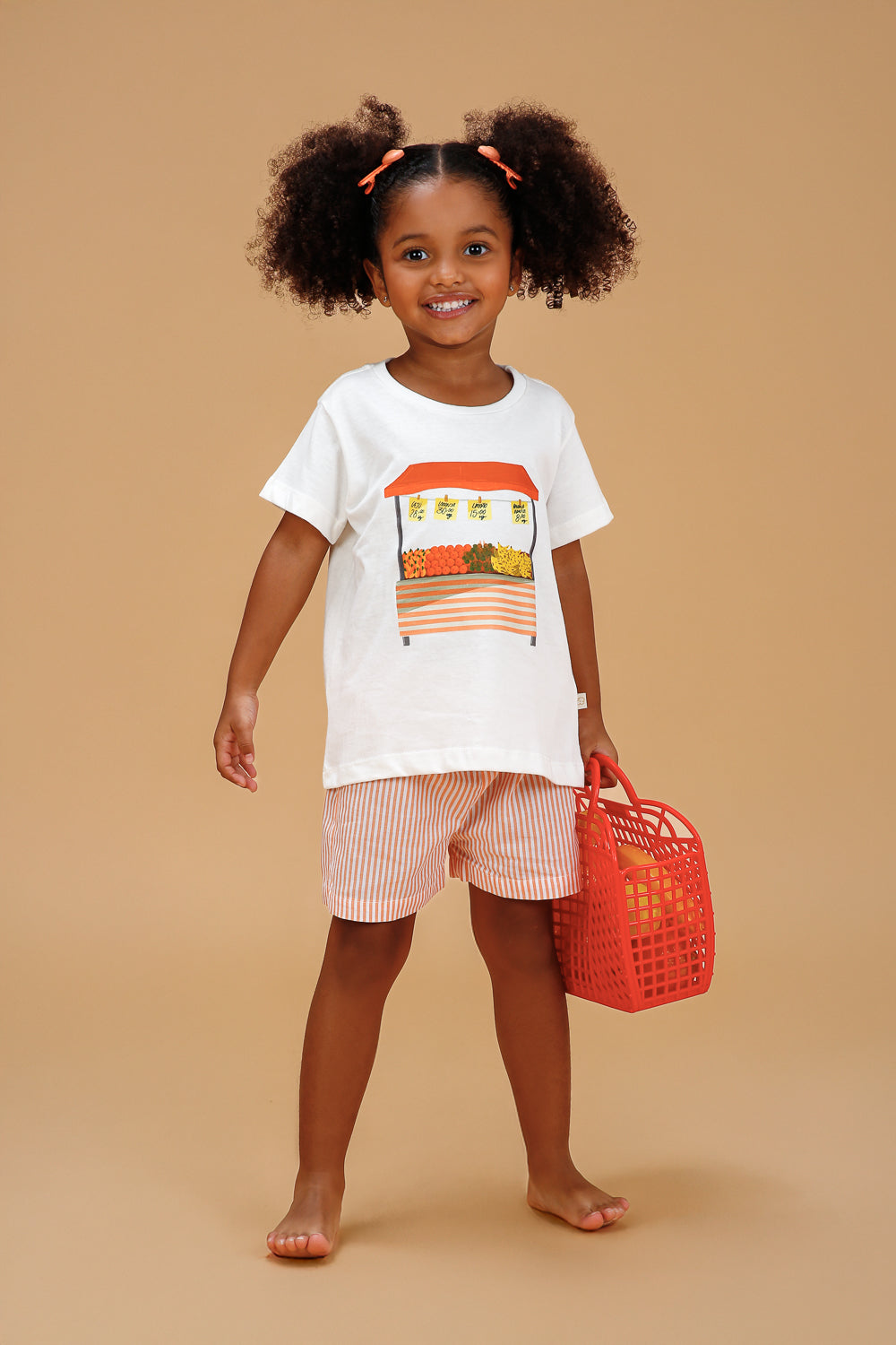 Conjunto Infantil Barraca de Frutas Laranja