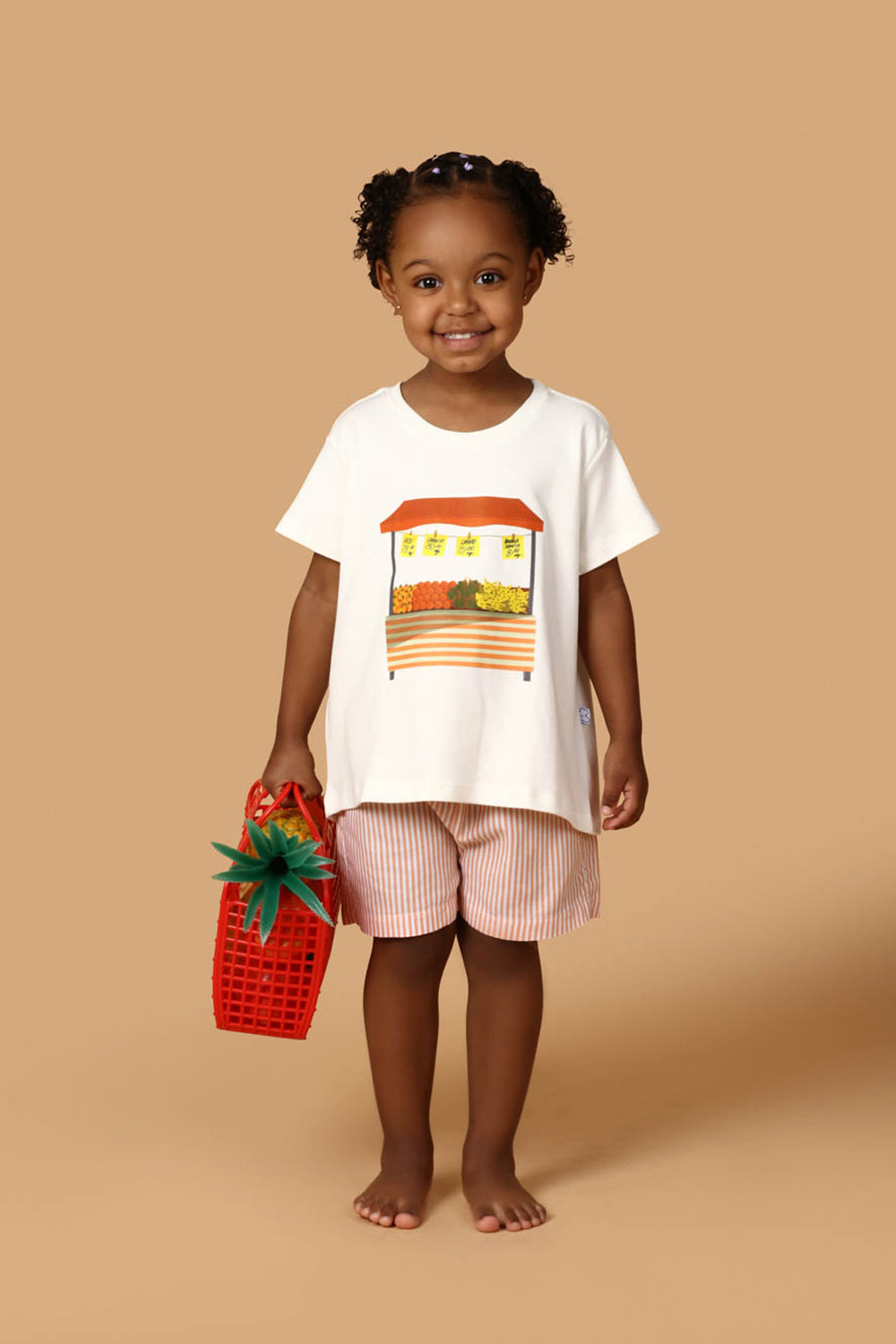 Conjunto Infantil Barraca de Frutas Laranja