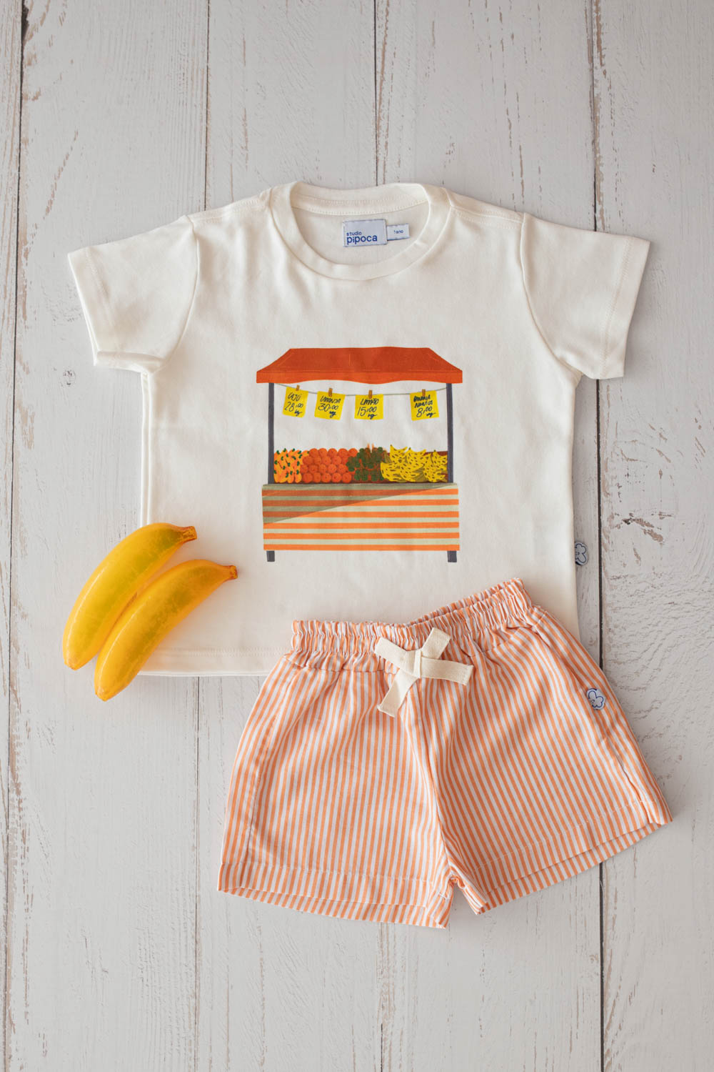 Conjunto Infantil Barraca de Frutas Laranja