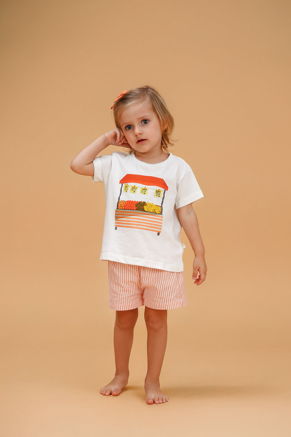 Conjunto Infantil Barraca de Frutas Laranja