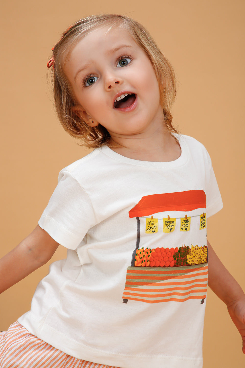 Conjunto Infantil Barraca de Frutas Laranja