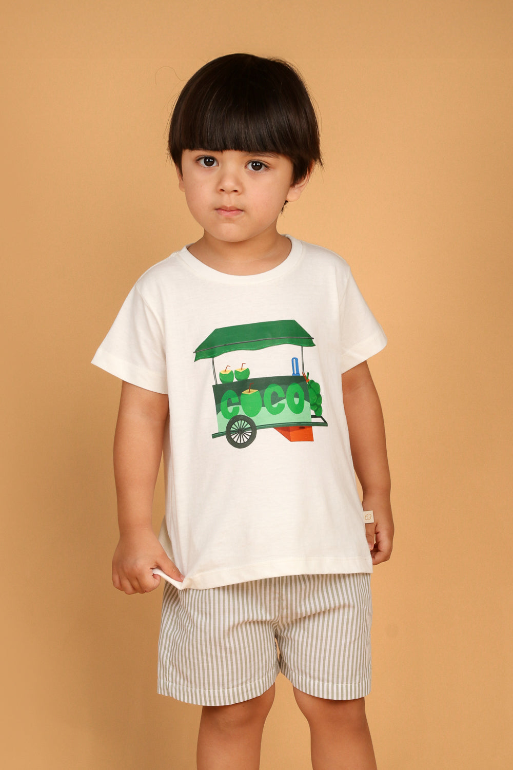 Conjunto Infantil Carrinho de Coco Verde