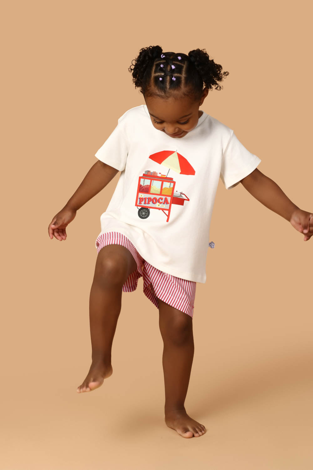 Conjunto Infantil Carrinho de Pipoca Vermelho